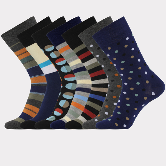 Bambusockor 7 par multistrumpor för män