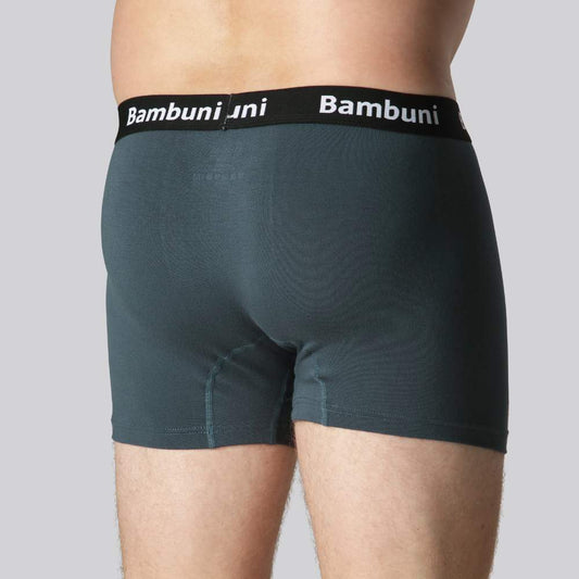 Bambutrosor i petrolfärg