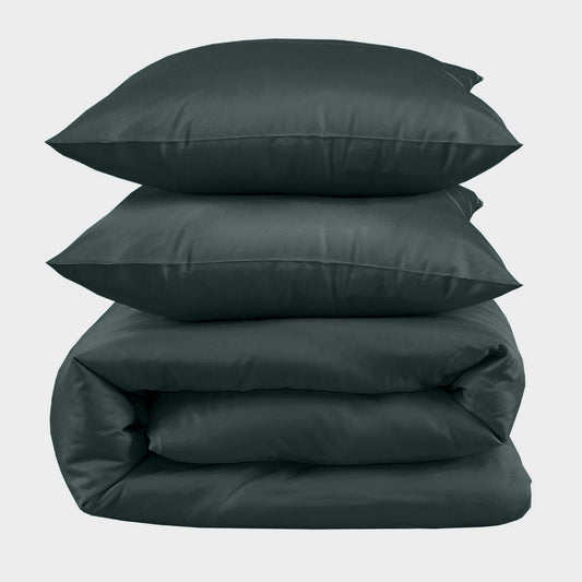 Dubbelsängkläder i bambu i grönt från Bambuni