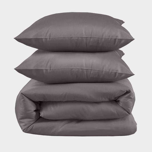 Dubbelsäng i bambu i koksgrå från Bambuni