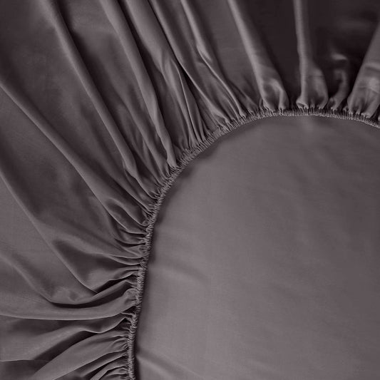 Bambu-dra-på-lakan i antracitgrått