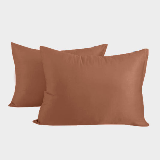 Örngott i bambu 50x70 i bränd orange