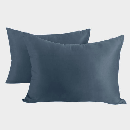 Örngott i bambu 50x70 i gråblått