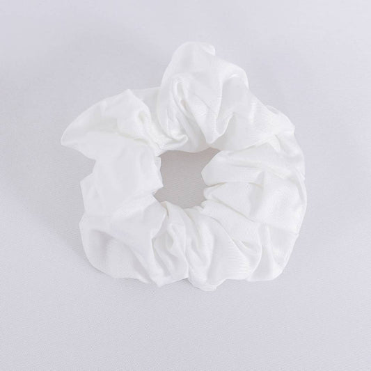 Bambu scrunchie i vitt