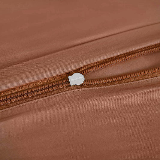 Bambusängkläder i bränt orange från Bambuni