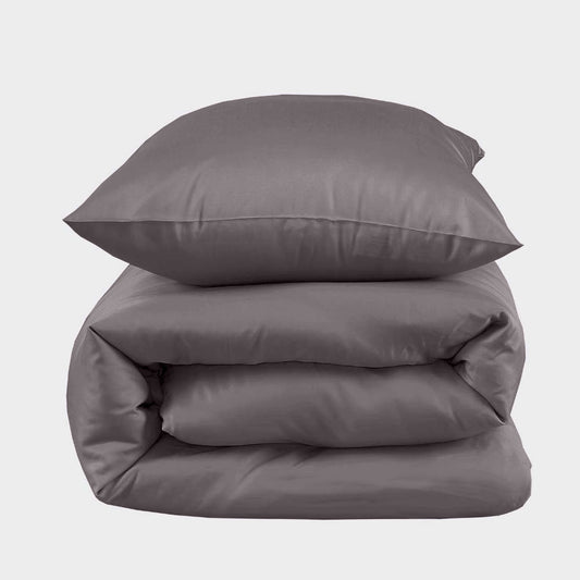 Bambusängkläder i antracitgrått från Bambuni