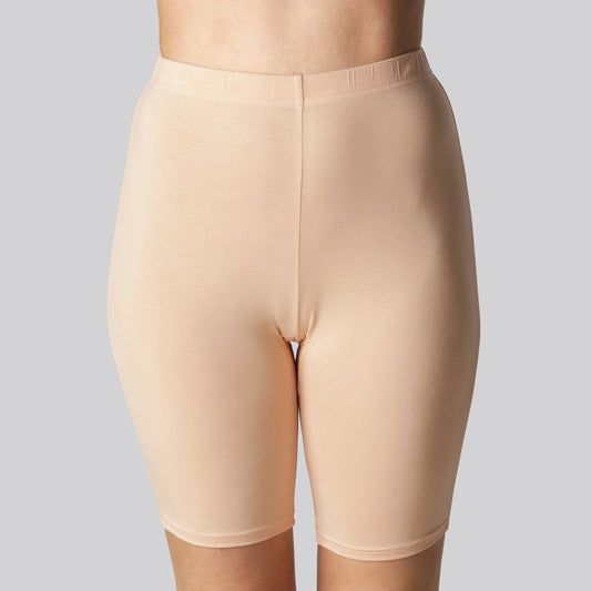 Beige bambushorts för kvinnor från Bambuni