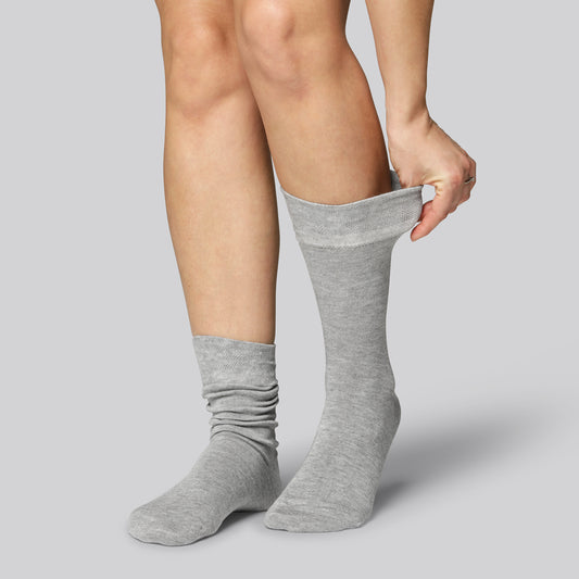 Bambusockor i grått för kvinnor