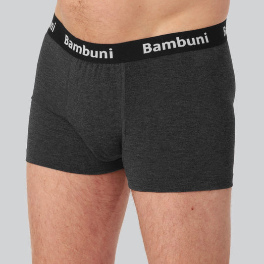 Bambukalsonger med membran i antracitgrått för män