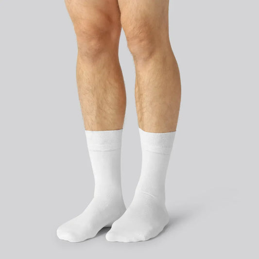 Vita bambusockor för män, 15-pack