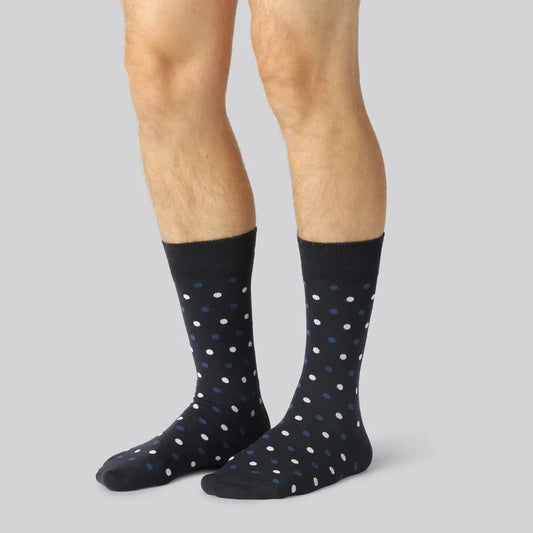 Mönstrade bambusockor för män, 7 par