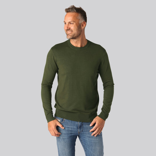 Grönt stickade bambutröjor för män