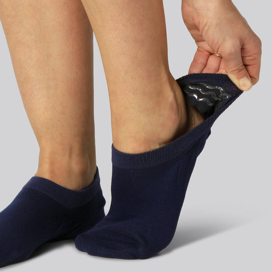 Marinblå bambusockor för kvinnor