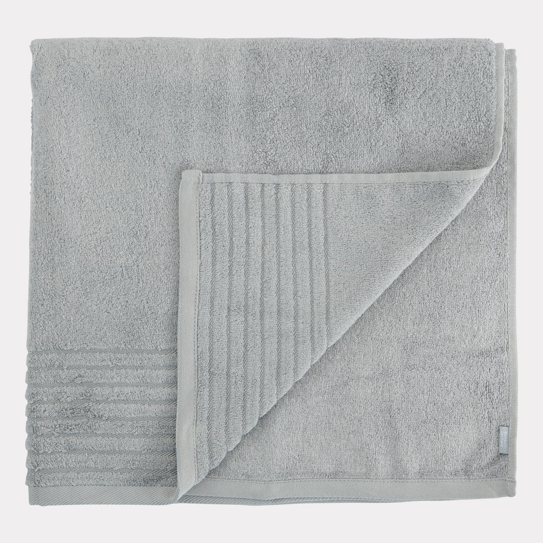 Bambuni bambu strandhandduk 100x150 ljusgrå