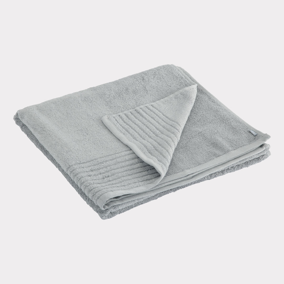 Bambuni bambu strandhandduk 100x150 ljusgrå