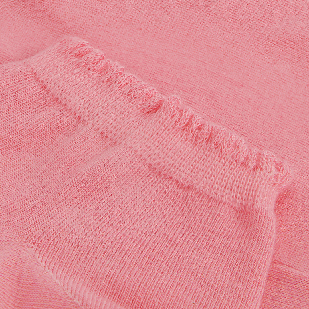 Ankelstrumpor i bambu med vågiga ribbade kanter för kvinnor