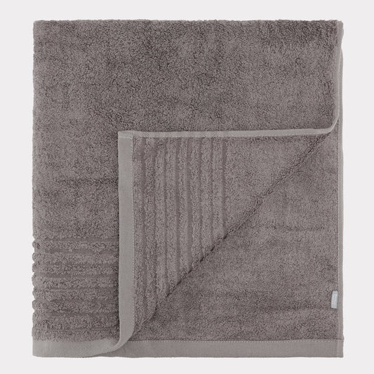 Bambuni bambu strandhandduk 100x150 i antracitgrå