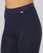 Marinblå bambuleggings med marinblått resårband för kvinnor