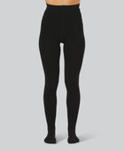 Svarta bambustrumpor med innerfoder för kvinnor