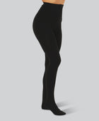 Svarta bambustrumpor med innerfoder för kvinnor