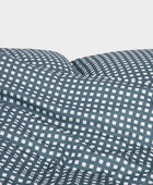 Bambusängkläder vit/grårutiga