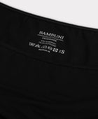 Svart damtopp i bambu med smala remmar