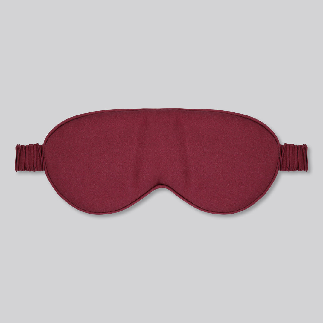 Bambu sovmask i vinrött