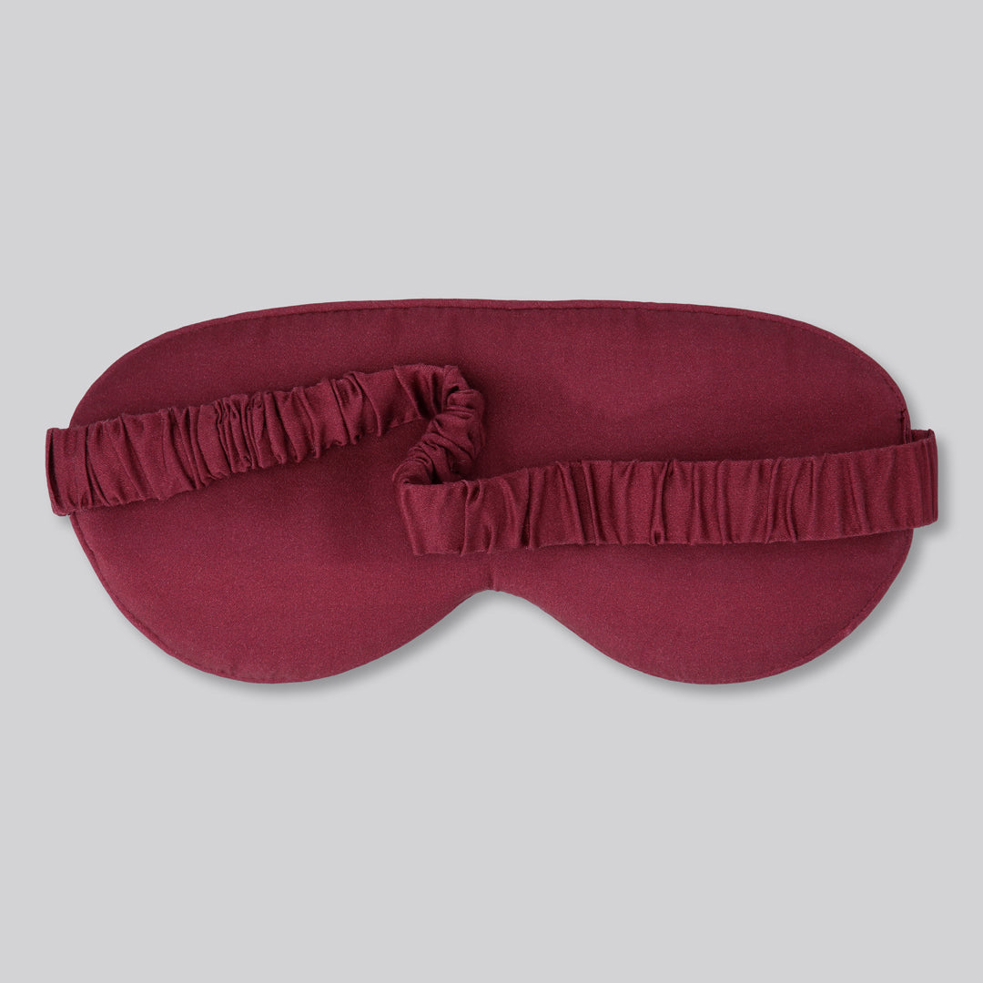 Bambu sovmask i vinrött