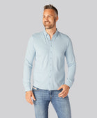 Bambu pikétröja i ljusblått för män