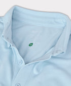 Bambu pikétröja i ljusblått för män