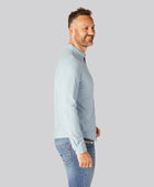 Bambu pikétröja i ljusblått för män