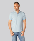 Bambupolo i ljusblått för män