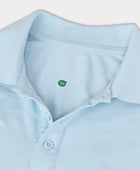 Bambupolo i ljusblått för män