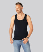 Marinblått herrundertröja i smal passform i bambu