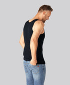 Marinblått herrundertröja i smal passform i bambu