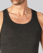 Bambuundertröja slim fit i antracitgrå för män