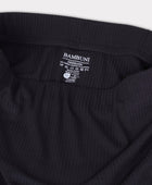 Svart ribbad kjol i bambu för kvinnor