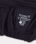 Svart tvinnad turban i bambu för kvinnor