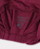 Vinröd tvinnad bambuturban för kvinnor