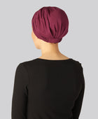 Vinröd tvinnad bambuturban för kvinnor