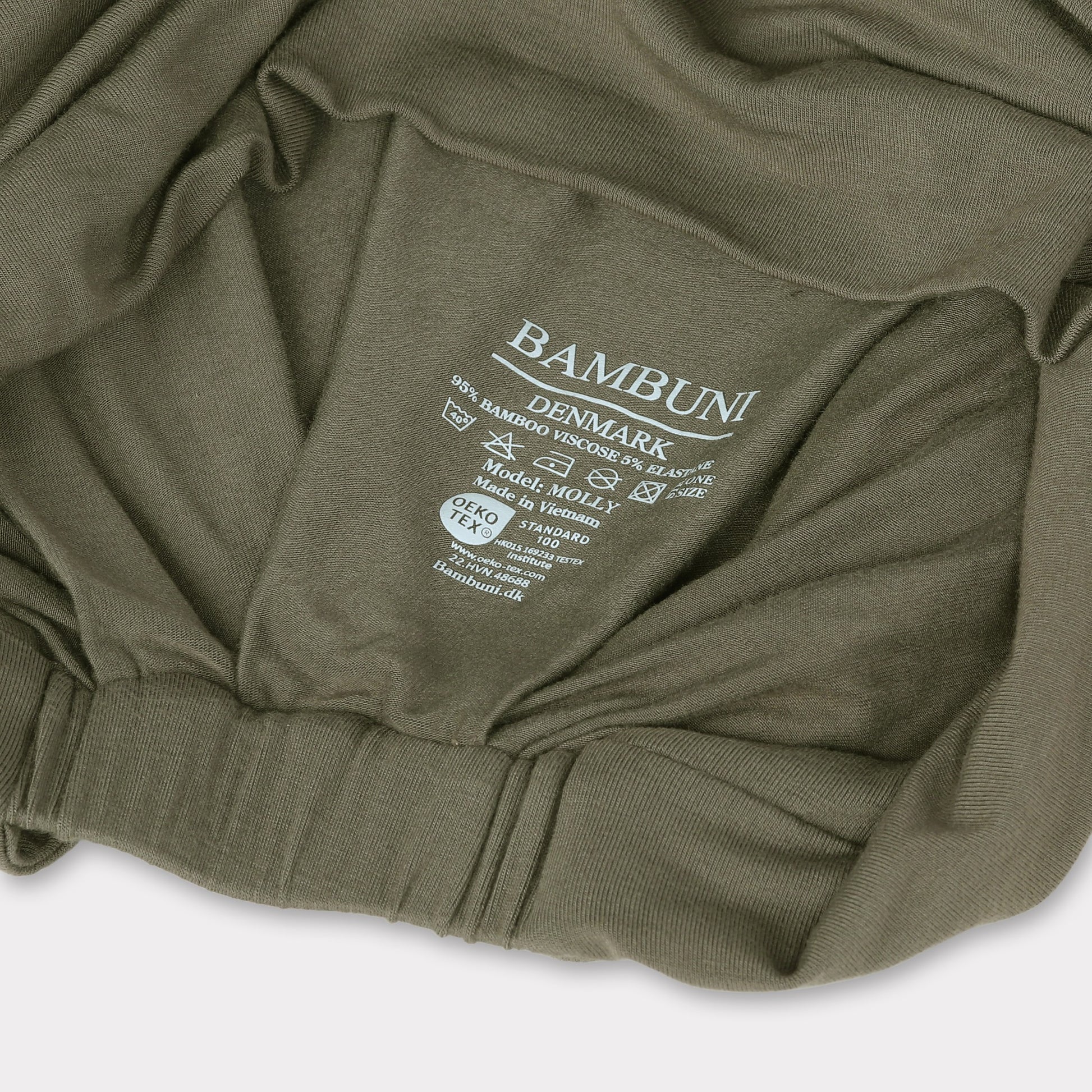 Olivgrön tvinnad bambuturban för kvinnor