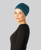 Klassisk blå bambuturban för damer