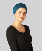 Klassisk blå bambuturban för damer