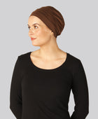 Klassisk brun bambuturban för damer