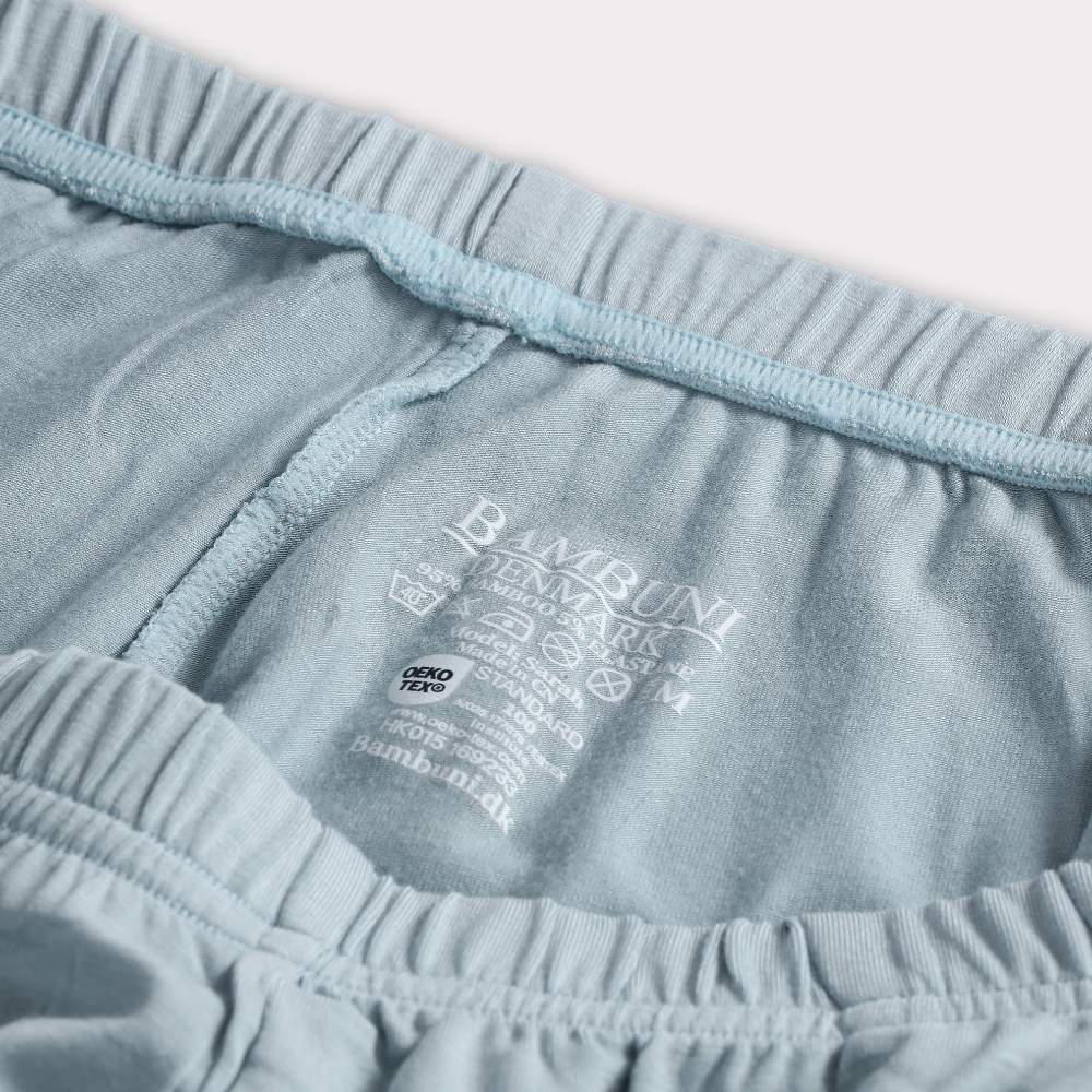 Nattshorts i ljusblått för kvinnor i bambu