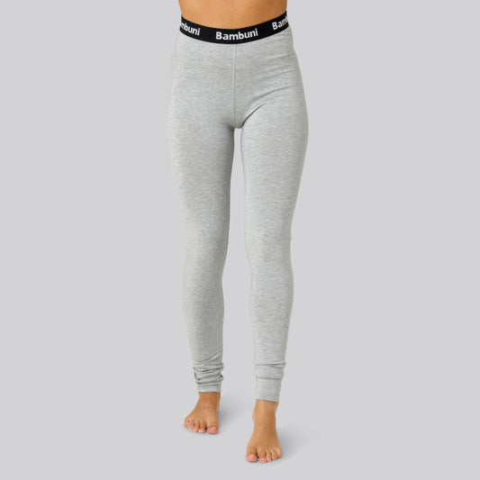 Bambuleggings i grått för kvinnor