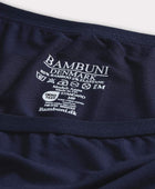 Marinblå maxitrosor i bambu