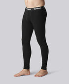 Svarta långkalsonger i bambu