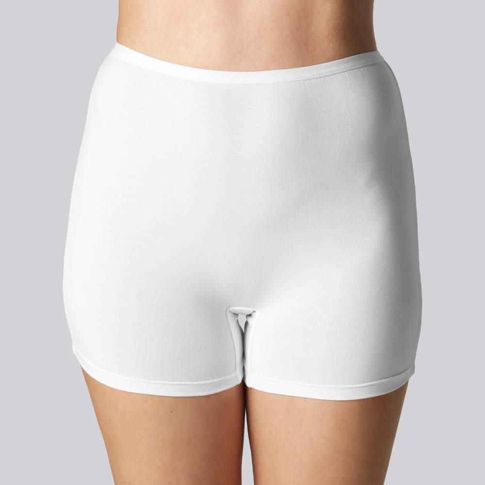 Bambu hotpants i vitt
