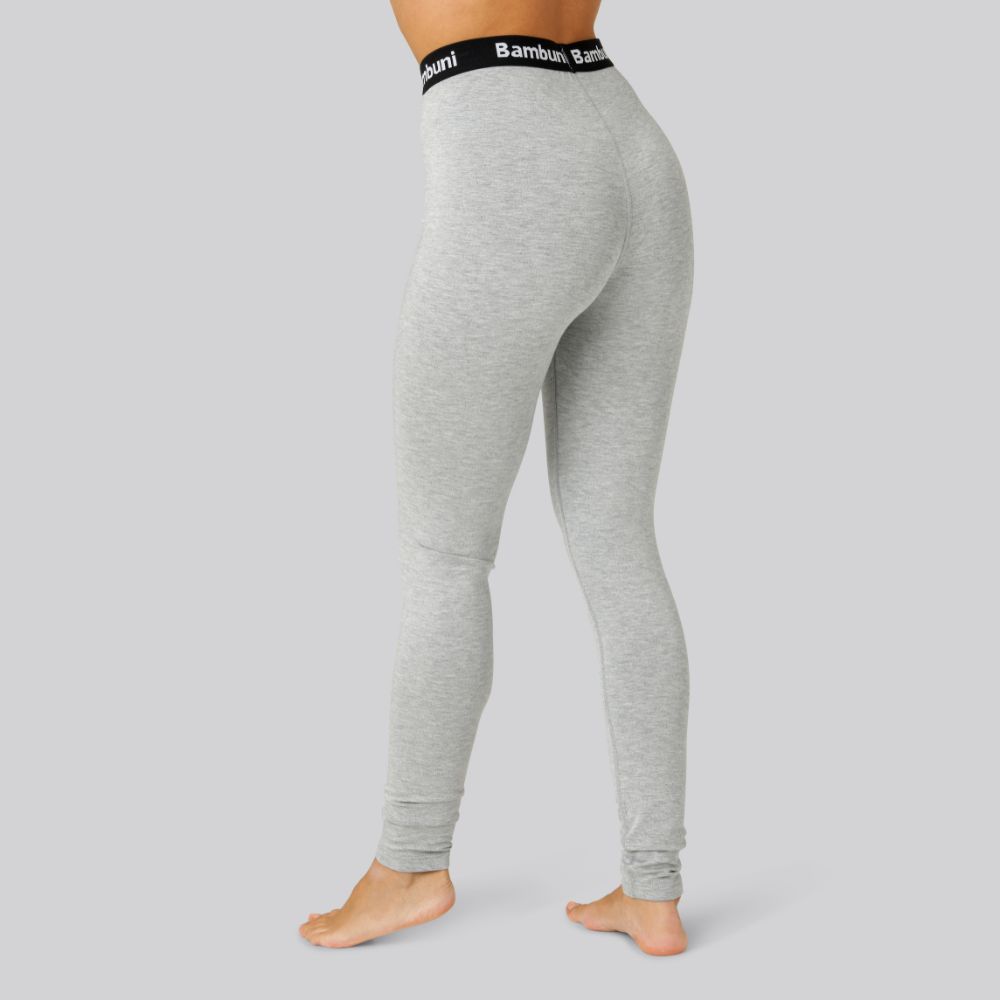 Bambuleggings i grått för kvinnor
